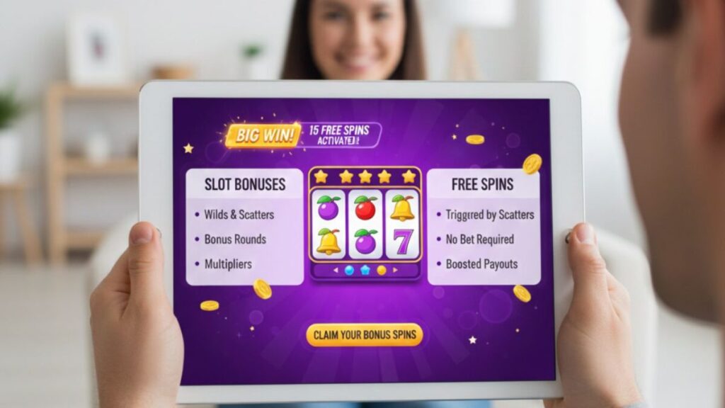 slot machine bonuses and free spins